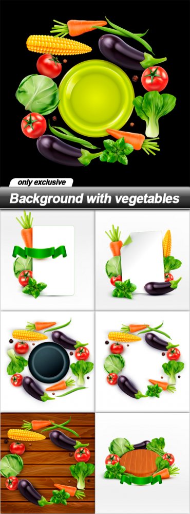 Background with vegetables