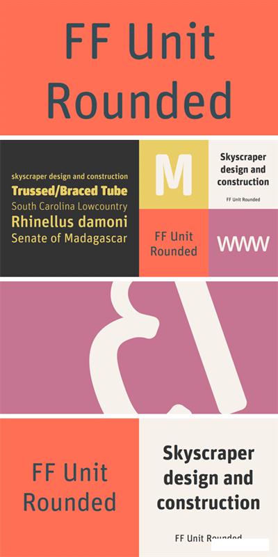 FF Unit Rounded Font Family