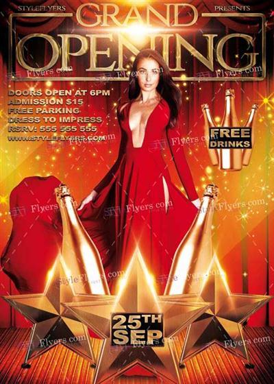 Grand Opening PSD V2 Flyer Template