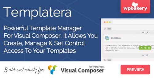Nulled Templatera v1.1.11 - Template Manager for Visual Composer product snapshot