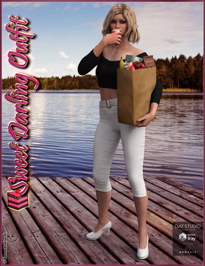 Sweet Darling Outfit and Groceries for Genesis 3 Female(s)