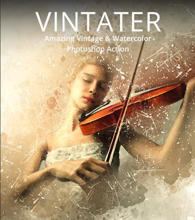 GraphicRiver - Vintater - Amazing Vintage And Watercolor Photoshop Action