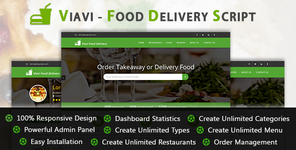 Viavi - Food Delivery Script v1.0.2