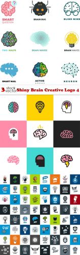 Vectors - Shiny Brain Creative Logo 4
