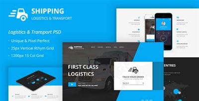 Shipping ? Logistics & Transport PSD Template 12495368