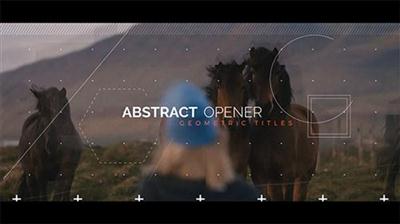 Abstract Opener - Geometric Titles - Project for After Effects (Videohive)
