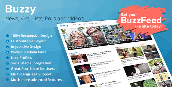 Buzzy v3.0.3 - News, Viral Lists, Polls and Videos - nulled