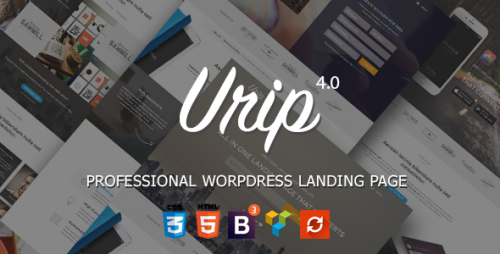 Nulled Urip v7.4.9 - Professional WordPress Landing Page product pic