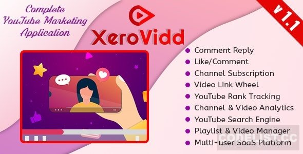 XeroVidd v1.1 - Complete YouTube Marketing Application (SaaS Platform)