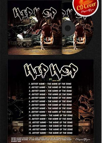 Hip Hop CD Cover PSD Template