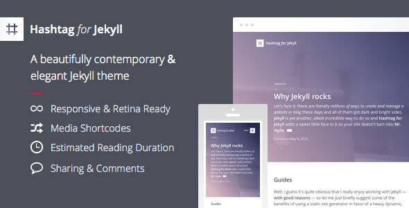 Hashtag for Jekyll - An Elegant Blog Theme