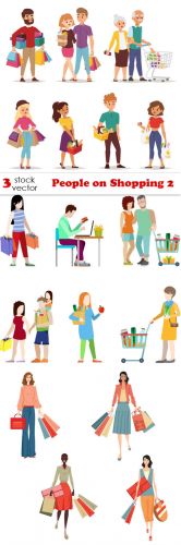 Vectors - People on Shopping 2