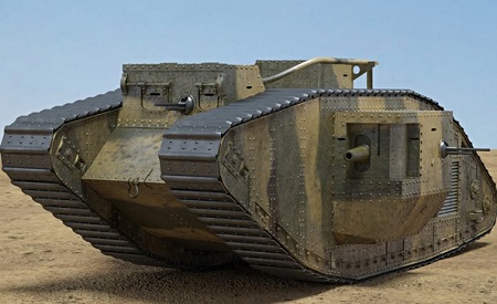 Hum3D: Mark V 3D model Tank