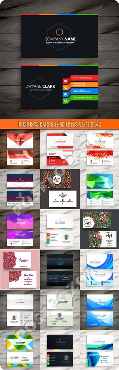 Business Cards Templates vector 43