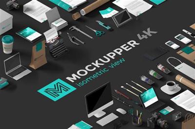 CreativeMarket - Mockupper Scene Generator Isometric