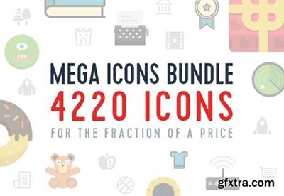 The Mega Icons Bundle with 4200+ Items