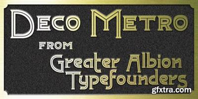 Deco Metro Font Family - 2 Fonts