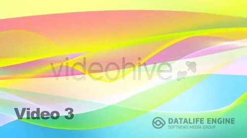 HD FLOWING WAVE - SERIES OF 3 - LOOP WITH AE FILE - MOTION GRAPHIC (VIDEOHIVE)