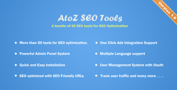 AtoZ SEO Tools v1.6 - Search Engine Optimization Tools