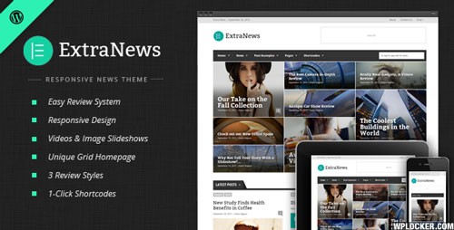 Nulled ExtraNews v1.5.9 - Responsive News and Magazine Theme product photo
