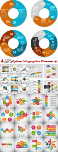 Vectors -- Option Infographics Elements 42