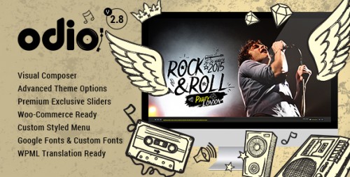 Nulled Odio v2.8 - Music WP Theme For Bands, Clubs, and Musicians  