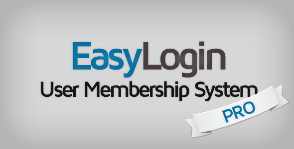 EasyLogin Pro v1.2.10 - User Membership System