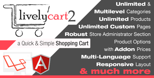 LivelyCart 2 - a Quick and Simple JavaScript PHP Shopping Cart