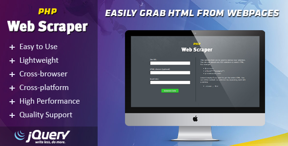 PHP Web Scraper - Easily Grab HTML From Websites