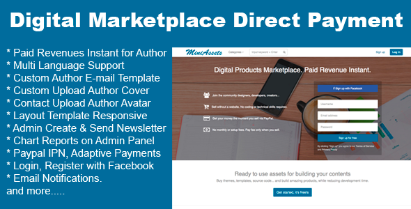 Digital Products Marketplace Direct Payment