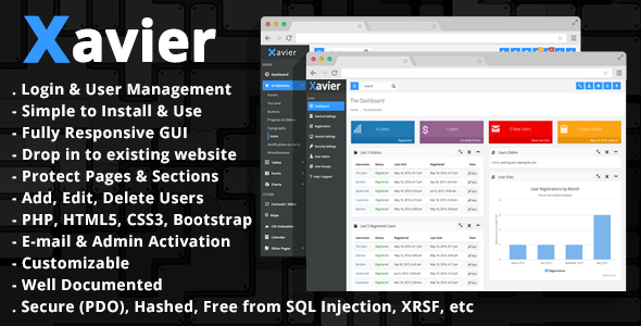 Xavier - PHP Login Script & User Management Admin Panel