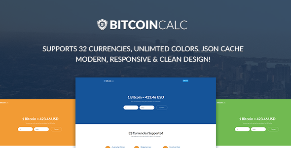 Bitcoin Calculator - Supports 32 Currencies