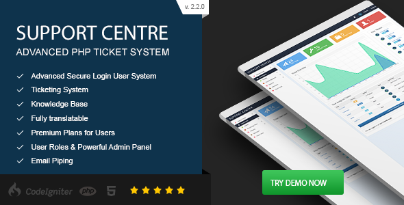 Support Centre v2.2.0 - Advanced PHP Ticket System