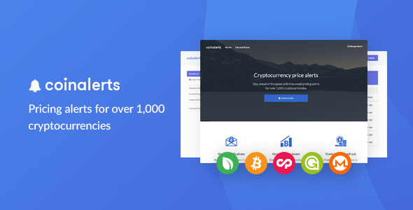 CoinAlerts - Price alerts for 1,000 Cryptocurrencies