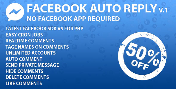 Facebook Auto Reply v1.2