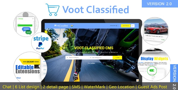 Voot Classified v2.3 - Classified Ads CMS 