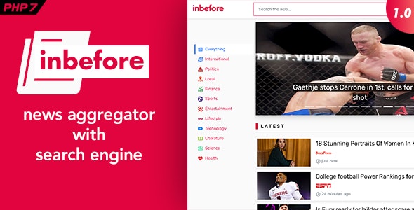 InBefore v1.0.4 - News Aggregator with Search Engine