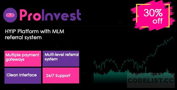 ProInvest v1.3.3 - CryptoCurrency and Online Investment Platform