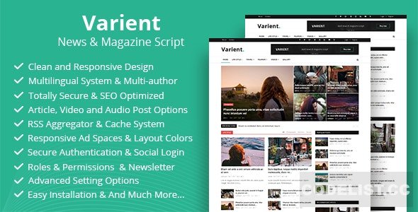 Varient v1.8 - News & Magazine Script