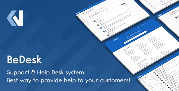BeDesk v1.3.5 - Customer Support Software & Helpdesk Ticketing System
